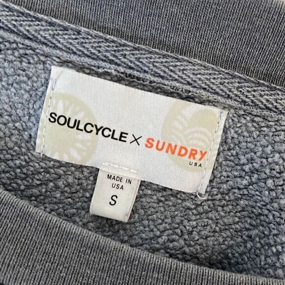 Sundry x Soulcycle Camo Crewneck Pullover S - Picture 4 of 5